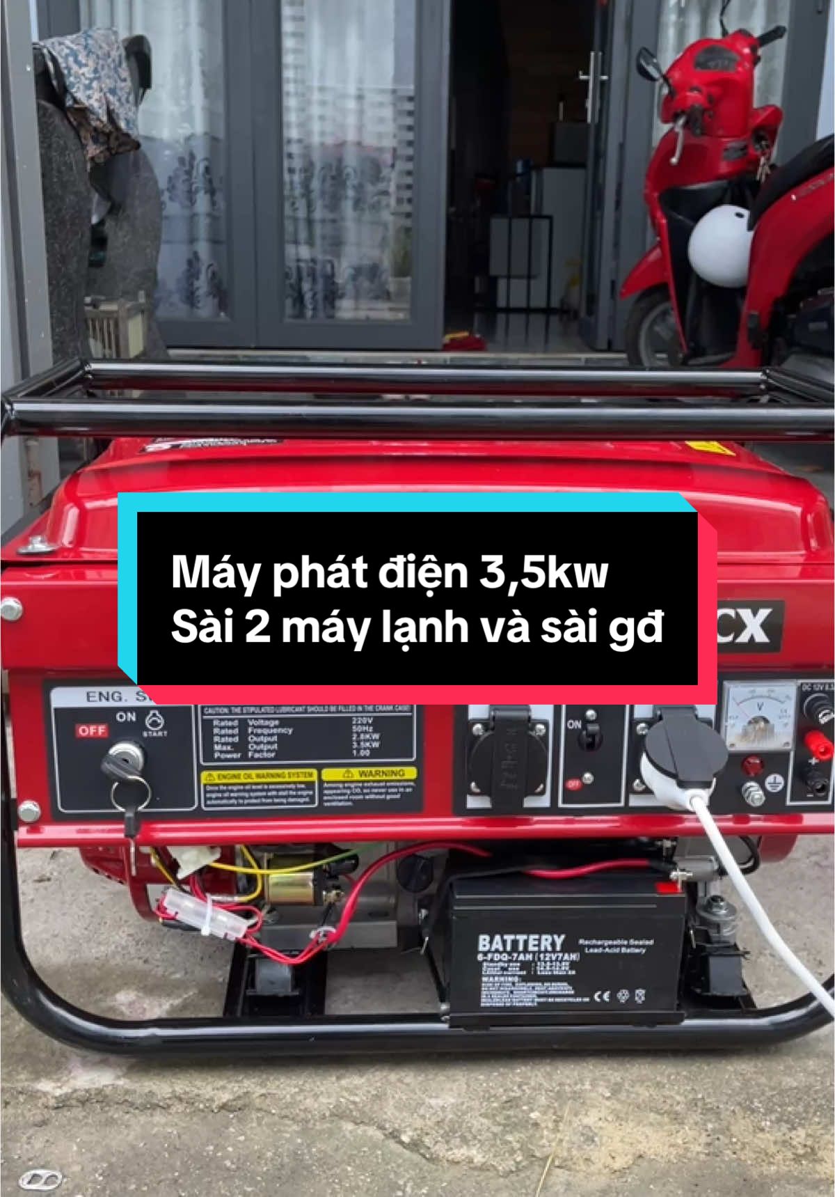 Máy phát điện công nghiệp và sài gia đình công xuất 3,5kw #mayphatdien #mayphatdiennhatbai #mayphatdienhonda 