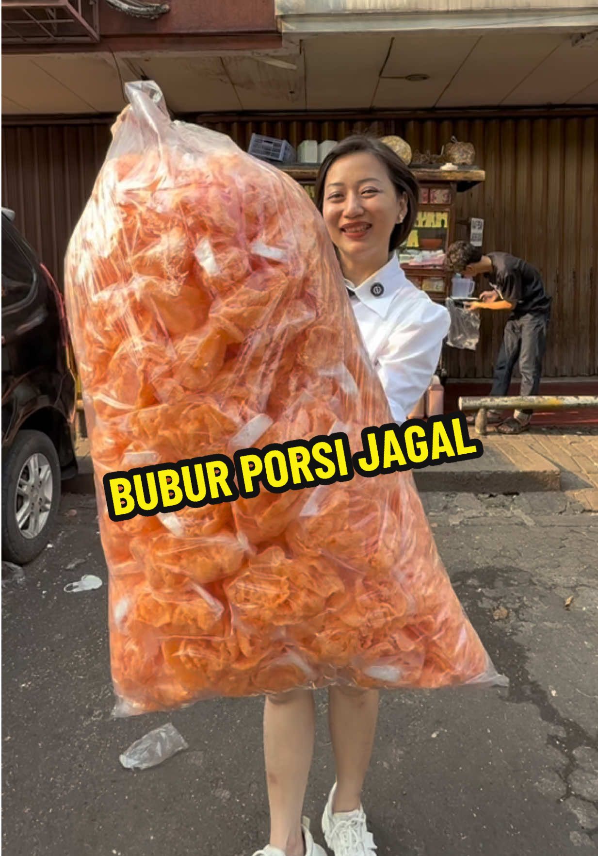 . BUBUR AYAM PORSI JAGAL CUMA 16RB .. BARU DATENG AJA DAH ANTRI2 #nanakoot 