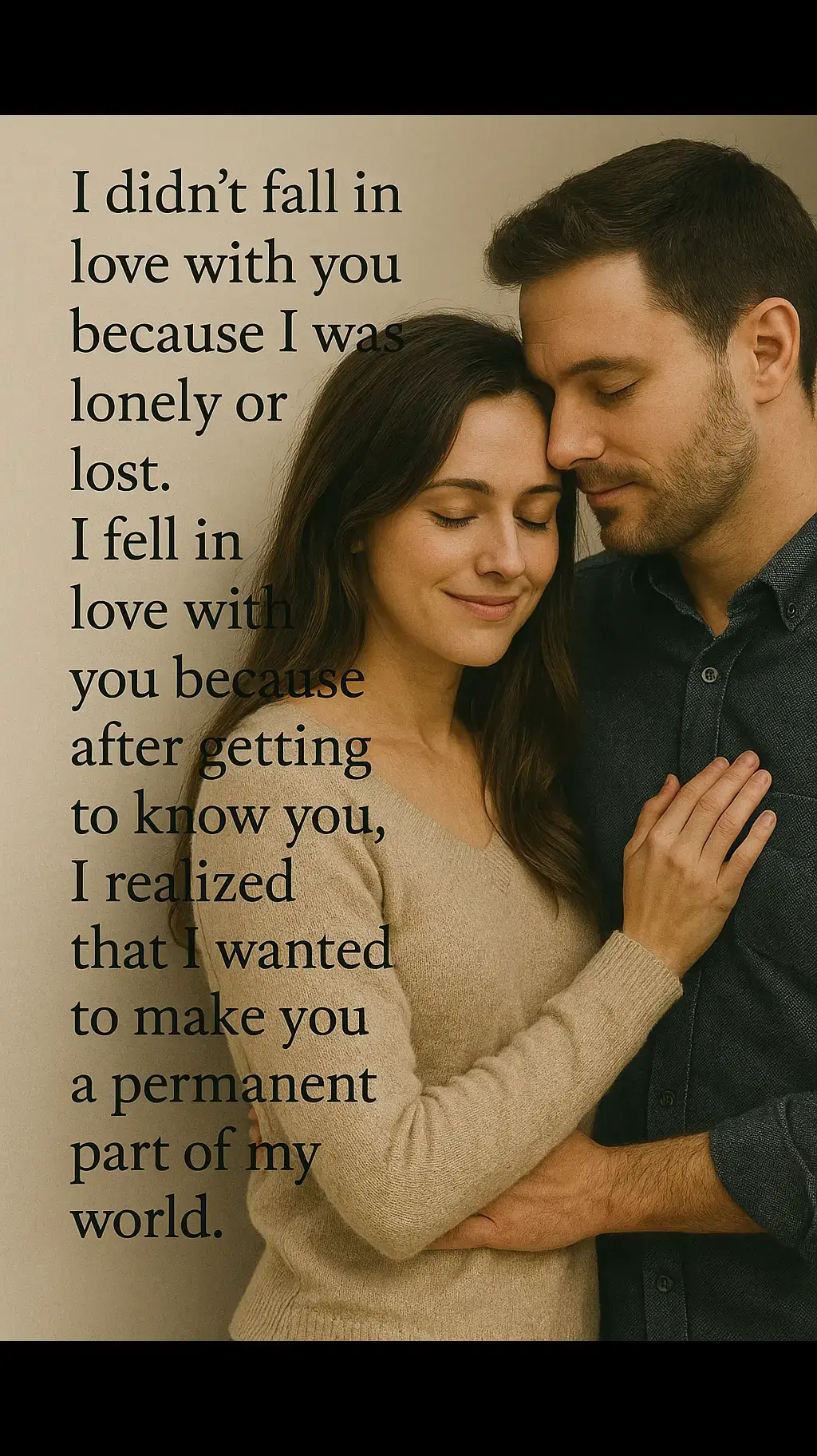 The reason for my smile