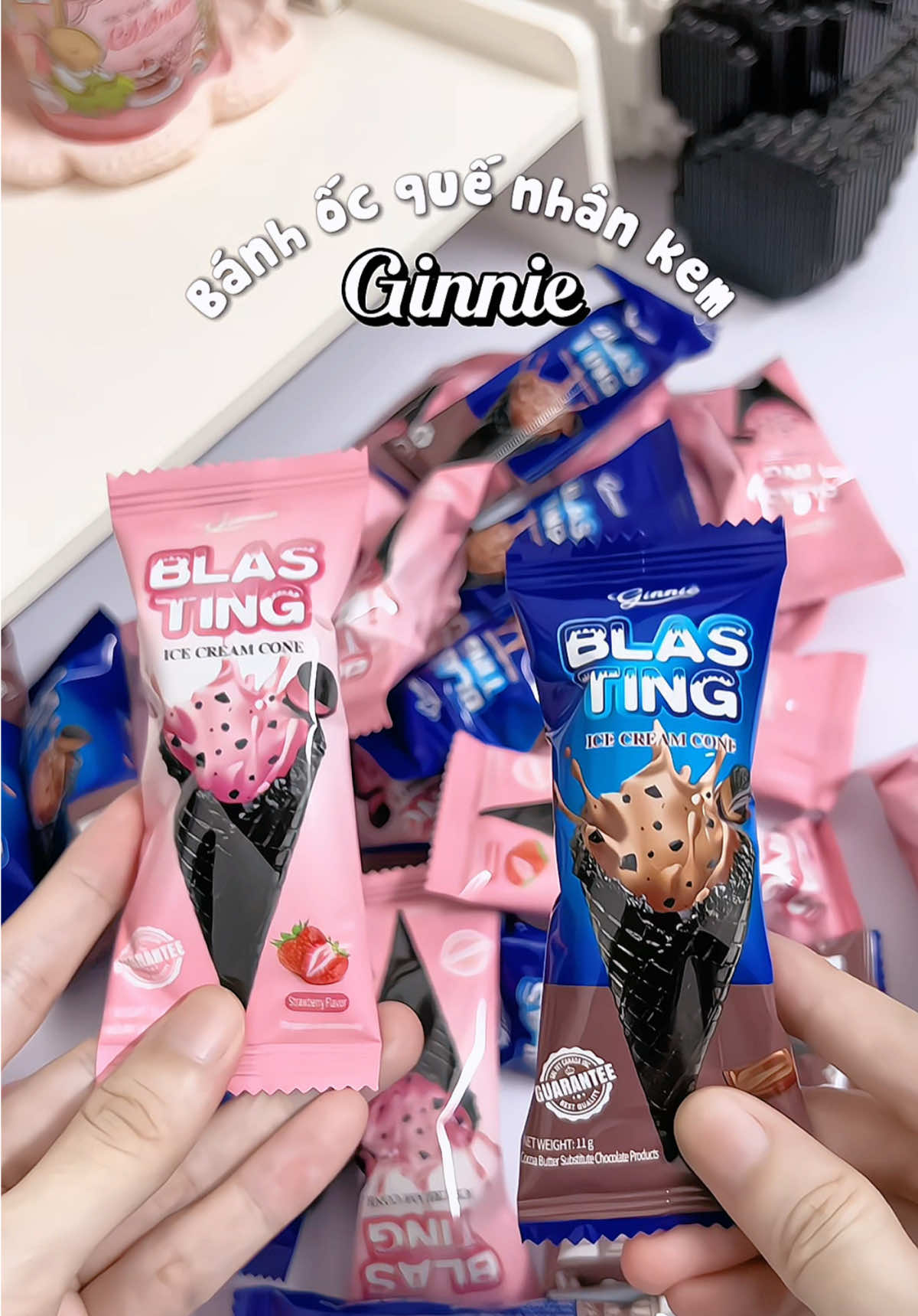 Bánh này ăn lạ mà ngon nè mọi ngừi 🥳  #BánhKemỐcQuếGinnie #Ginnie #xemvuisamda #anvat #unboxing #review #xuhuong #viral #fyp 