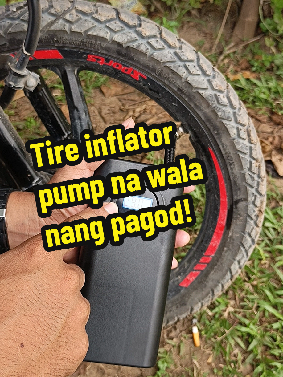 Walang pagod sa air ng gulong mo dahil automatic na hangin nya! #tireinflator  #motorcycle #car  #airinflator 