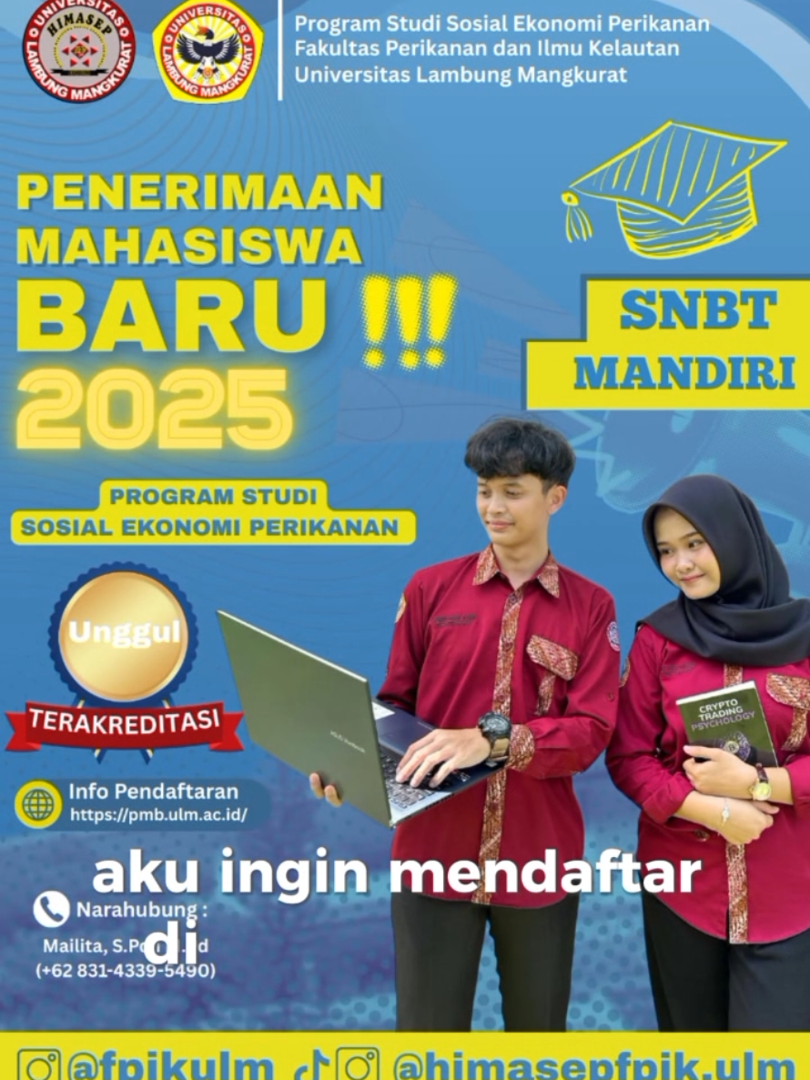 Ayo bergabung program studi Sosial Ekonomi Perikanan ges 😇 #SosialEkonomiPerikanan #Perikanan #himasepfpkulm #mahasiswa #pendaftaranmahasiswabaru #kura #kurakuraninja #sabar 