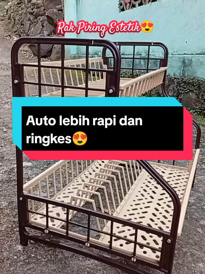 Auto lebih rapi dan ringkes cuma pake rak piring estetik ini😍 #rak  #rakpiring #rakpiringplastik #rakpiringestetik 
