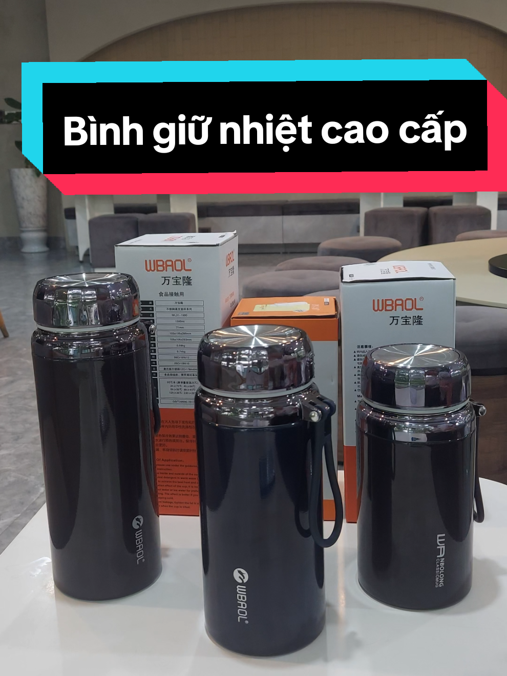 Bình giữ nhiệt cao cấp #xuhuong #binhgiunhietinox304 #binhgiunhietwl7 #binhchuanuoc #binhgiunhiet 