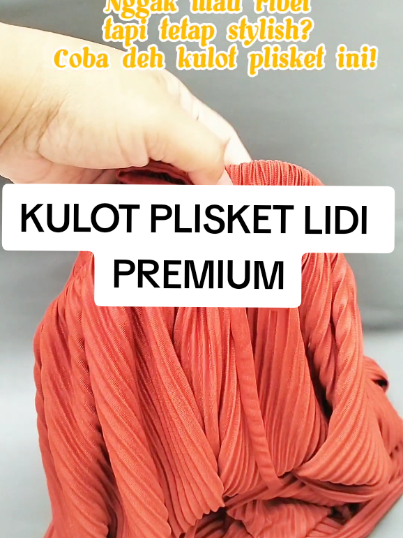 Kulot plisket lidi premium. Bahan Nyaman tidak panas, dan tidak nerawang. #kulot #plisketlidi #kulotplisket #kulothighwaist #kulotkekinian 