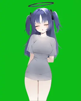 gfx green screen yuuka😋 #mentahan #gfx #anime #greenscreen #fypp 