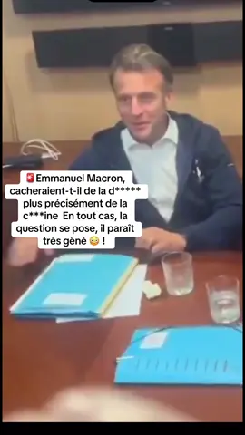 🚨Emmanuel Macron, cacheraient-t-il de la d***** plus précisément de la c***ine  En tout cas, la question se pose, il paraît très gêné 😳 ! #macron #emmanuelmacron #macronemmanuel #president #france #alerteinfo⚠️ #alerte #info #fyp 