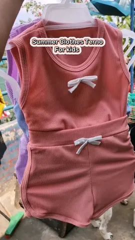 Summer Clothes Terno for Kids #summerternoclothesforkids #kidsterno #kidsclothes #ternoforkids #sandoandshortsforkids 