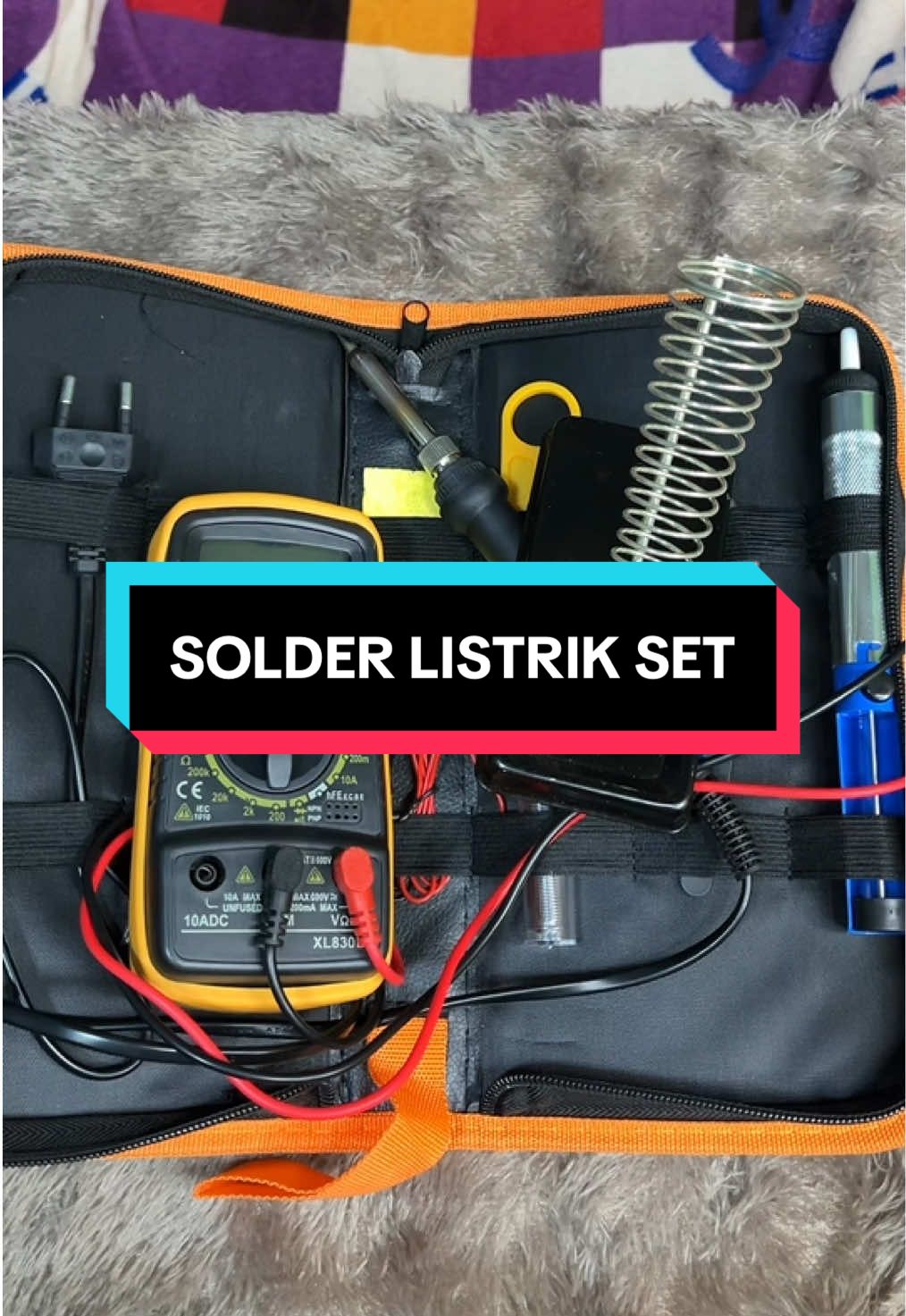 Set solder listrik dengan multimeter digital alat servis elektronik lengkap #solder #solderlistrik #solderset #multimeterdigital 