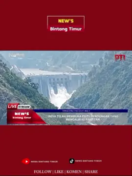 BREAKING NEWS🔴Ɓintang Timur: BERITA TERKINI: Setelah gencatan senjata, India membuka beberapa pintu Bendungan Baglihar di Sungai Chenab, melepaskan aliran air deras ke Pakistan. #BREAKING #newsbintangtimur #india🇮🇳 #militer🇮🇳 #militer🇵🇰 #pakistan🇵🇰 #jammukashmir🇮🇳🇵🇰 