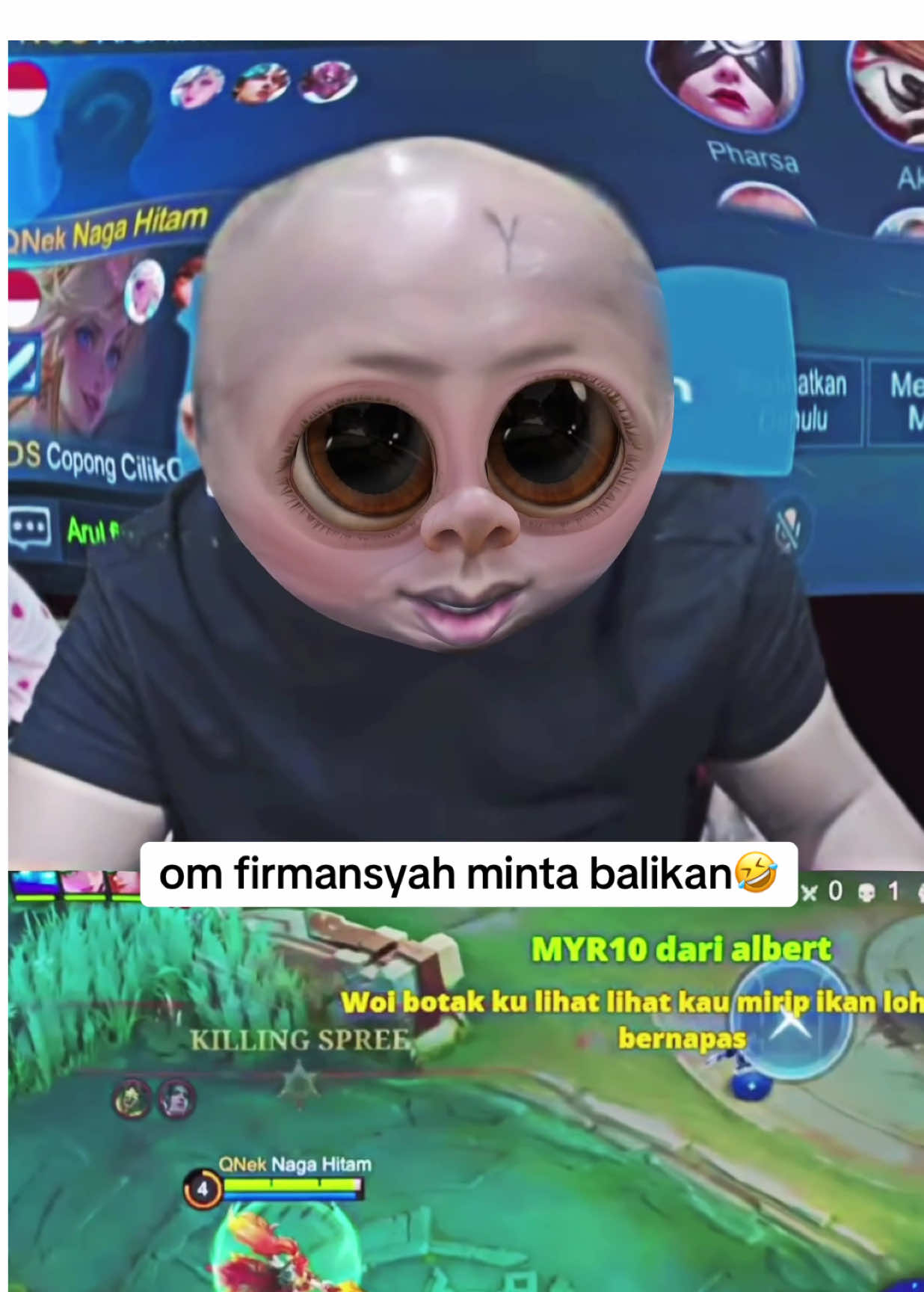 om firman mau balikan sm ayang acol🤣🤣🤣🤣  #MobileLegendsBangBang #MLBB #MLBBxNARUTO 