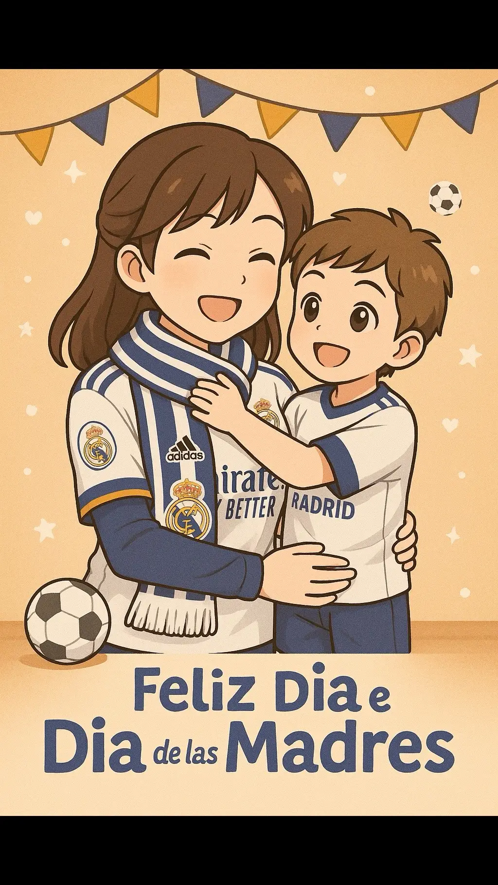 “Feliz Día de las Madres a esas guerreras que también vibran con cada gol. Porque el amor de mamá y el amor por el fútbol se celebran con el corazón. ¡Gracias por tanto 