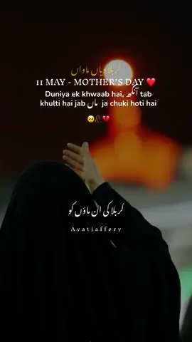 کربلا دیاں ماواں😭🙏🏻💔🥀❤️‍🩹 Mera salam meri un Karbala ki Maaon pr meri paak bibiyonس par jinho ne apne jawan Sayeda Zehraس kay Hussainع par qurban kardiye or Mera salam meri us paak bibi Zehraس par jisne apni sari aulaad rah e khuda mei qurban kardi😭😭🙏🏻💔. #yahussain #yaali #yaalimadad  #karbala #11may #motherday #happymothersday #shianeali #shiastatus #shia  #azadar #noha #1mviews  #1m #100kviews #viral #viralvideo #fyp #fypviralシ #fypviraltiktok🖤シ゚☆♡ #shiatali313💚⚔️ #trend #explore #trending #100k #bismillahfyp #ayatjaffery
