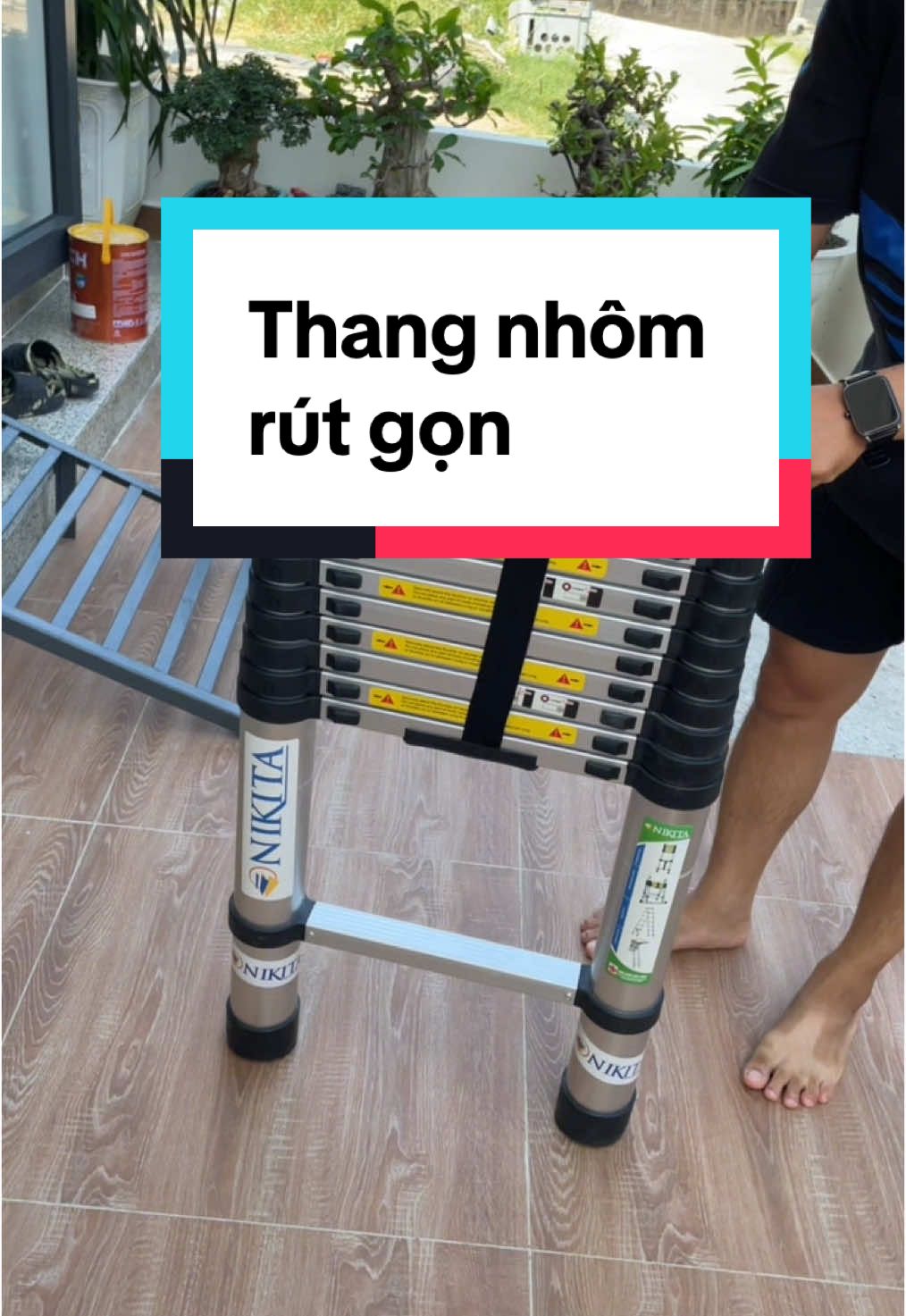 Thang nhôm rút gọn đa năng #chuyennhathoc #thangnhomnikawa #thangnhom 