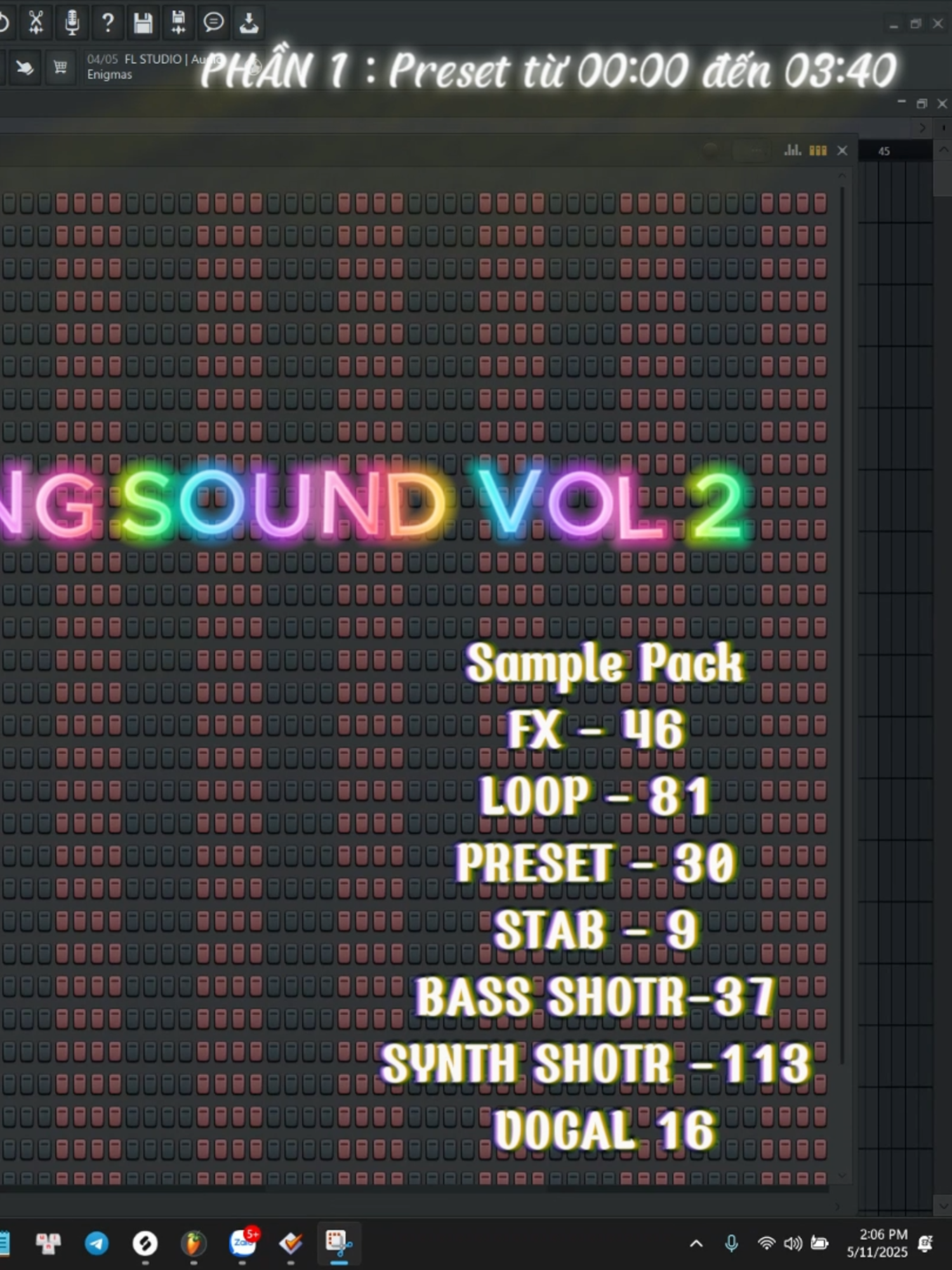 PHẦN 1 : PRESET , ae cần thì chần chờ gì nữa #samplepack #flstudio #lamnhac #lamnhacvinahouse #muasample