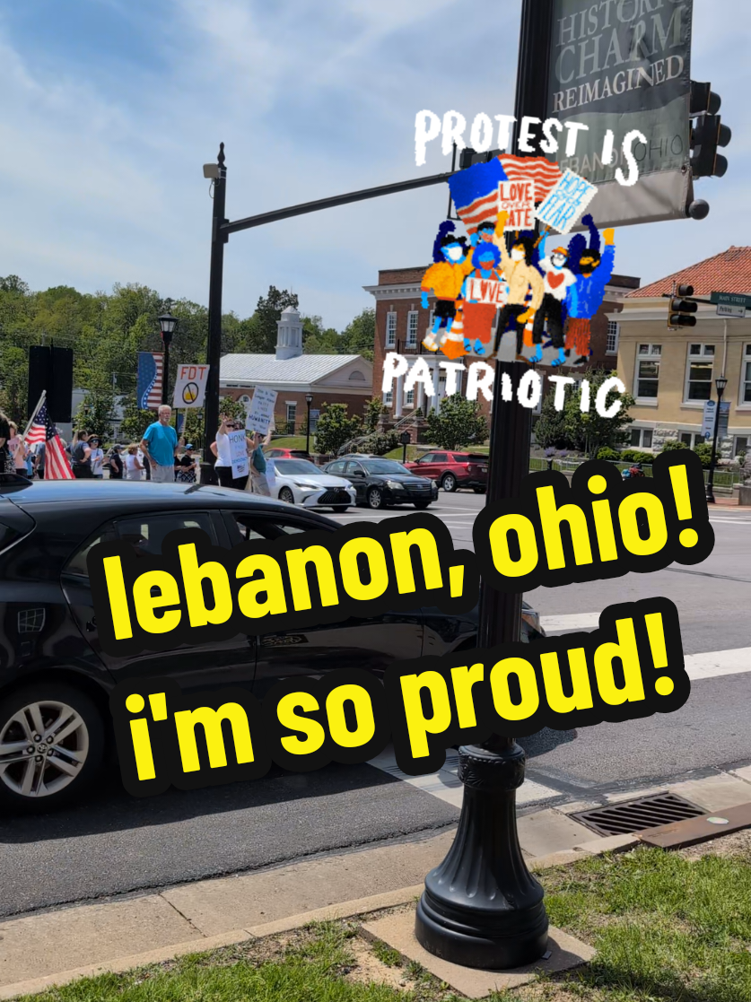 lebanon, OH! you SHOWED UP! #indivisible #activatethesuburbs #buildtheresistance #upholdtheconstitution #defenddemocracy #thisiswhatdemocracylookslike #50501movement #50501 #protest #peoplesmovement #buildtheresistanceohio #fyp #LebanonOH 