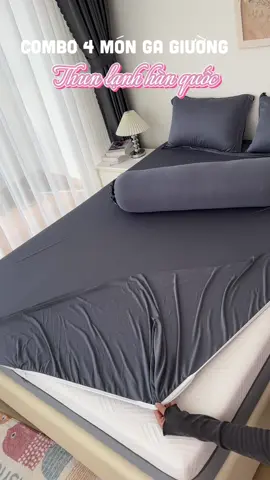 Combo 4 món ga giường thun lạnh hàn quốc A104 #reebedding #changagoi #gagiuong #thunlanh #bedding #gathunlanh #gathunlanhhanquoc 