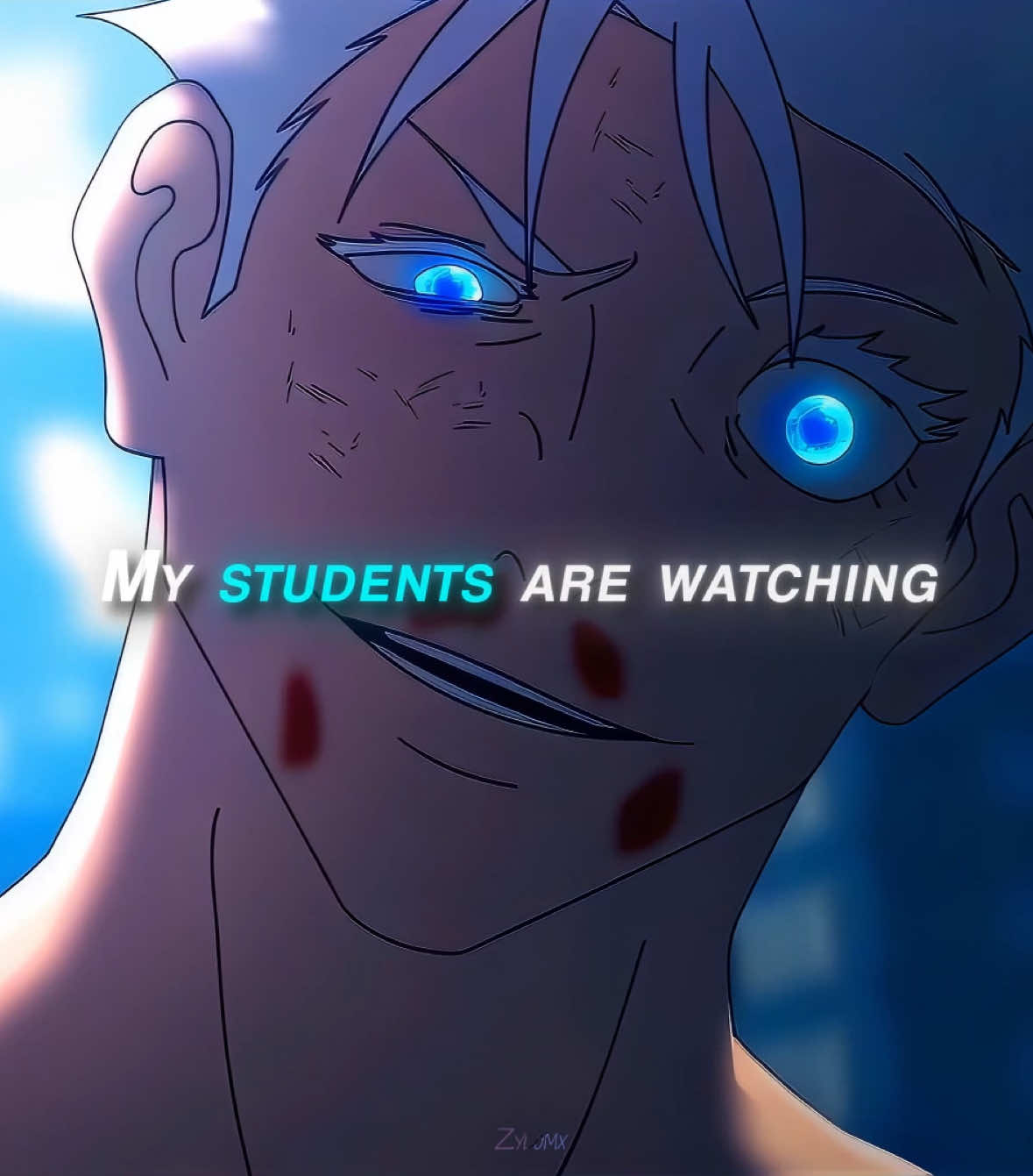 He already looks really cool #gojo #gojosatoru #sukuna #jjk #jujutsukaisen #animeedit #anime #fyp #animefyp 