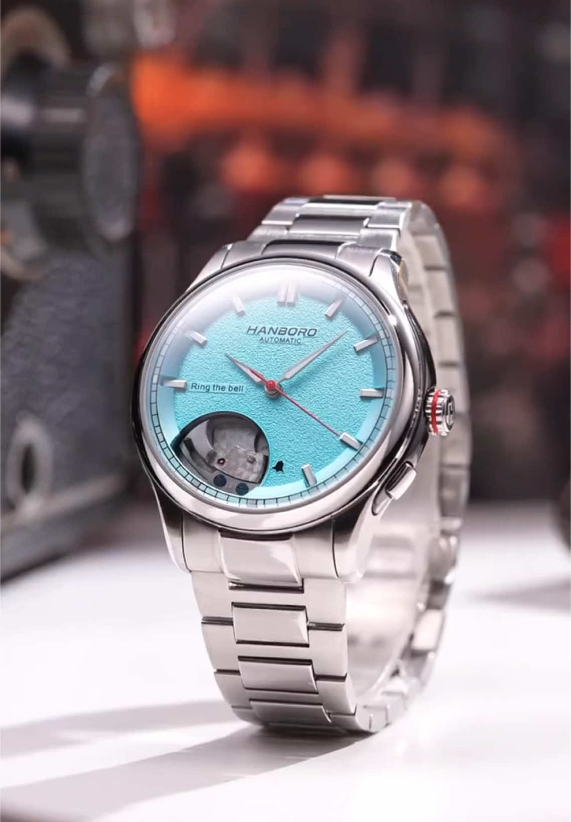 Đồng Hồ Cơ Nam HANBORO 5378 dây kim loại - bản lộ cơ trước sang trọng lịch lãm #xuhuong #viral #dongho #donghodep #donghonam #hanboro #donghochinhhang 
