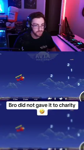 Bro did not gave it to charity 🤣 #lie #charity #planegame #aviamaster 
