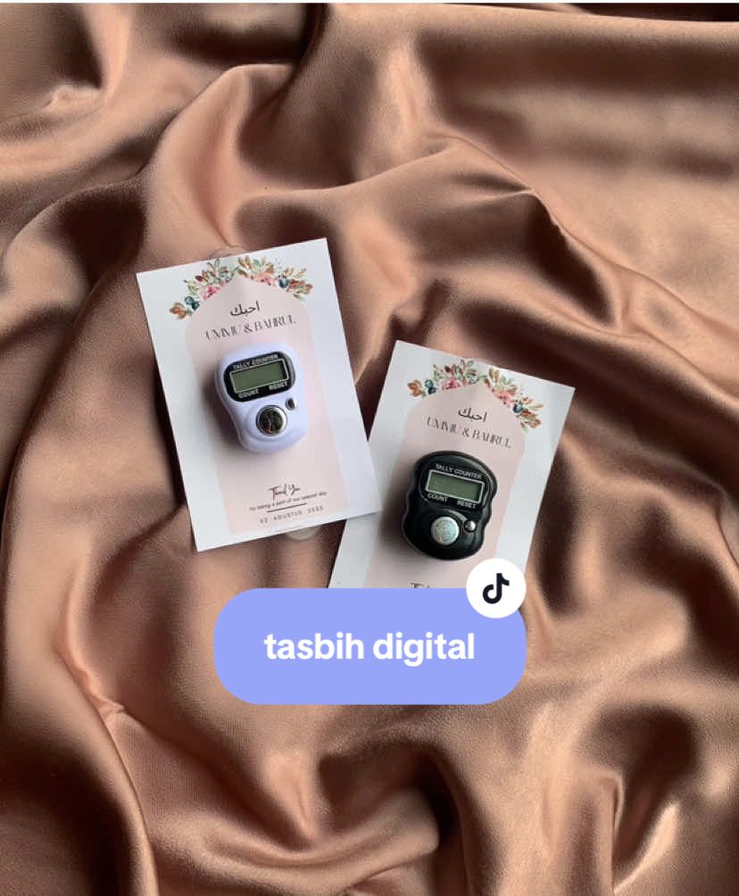 Membalas @Rayna.  Halo kak, souvenir tasbih digital cuma 4k an ajaaa ya udah dengan packaging secantik itu😍 yuk buruan pesan sekarang😍 #souvenir #tasbihdigital 