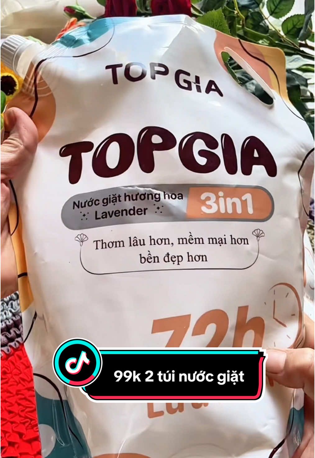 Nước giặt top gia thơm lâu 2 túi 99k#Gamtaphoa #xuhuong #nuocgiattopgia #nuocgiat #nuocgiatxa 