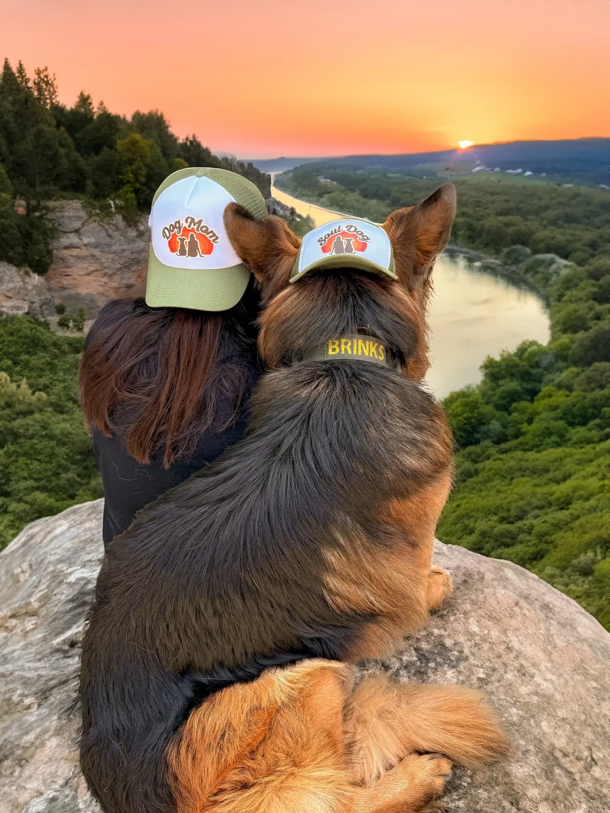 Brinks and I will just be sitting right here in our minds. 🥰🌄 Happy Mother’s Day to all of the other wonderful mothers out there. I hope you have a blessed day! My Soul Dog, Brinks and I could not have found a better pair of matching hats to celebrate the day. Thank you Puplid for sending them to us! #doghat #mothersday #twinning #cutehat #dog #germanshepherd #sunsetvibes🌅 #souldog #dogmom #dogmomlife #dogmomsofdallas #dfwdogs 