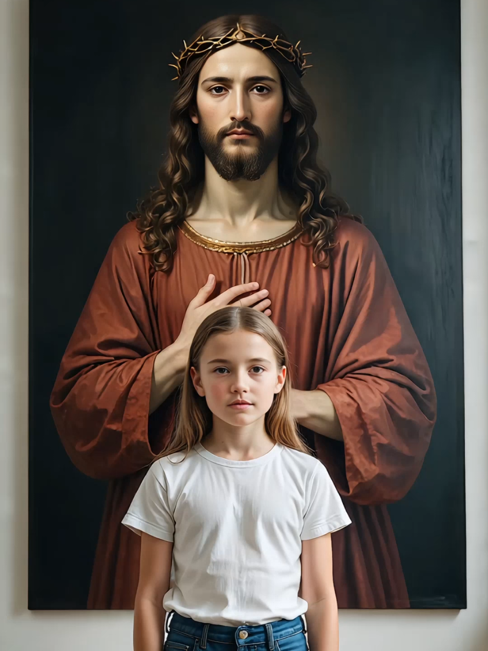 Jesus ist King #jesus #viral #hug #portrait #art #yeshua #explore #reels #museum #amen #foryou #fyp #fy #foruyou #christianity 