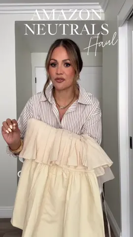 A little obsessed with this @Amazon order! I’m loving all the neutrals!  Click the link in my bio to shop the looks!  ¡Un poco obsesionado con este pedido de @Amazon! ¡Me encantan todos los neutrales! ¡Haz clic en el enlace de mi biografía para comprar los looks! #amazonfinds #amazonmusthaves #amazonfavorites #amazonfashion #fashion101 #summerstyle #whattowear #styleinspo #lookbook #getreadywithmeroutine 