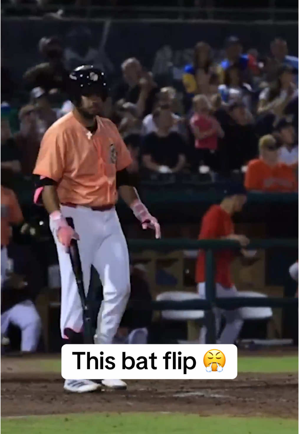Triple bat flip🔥 (via @MLB) #baseball #batflip 