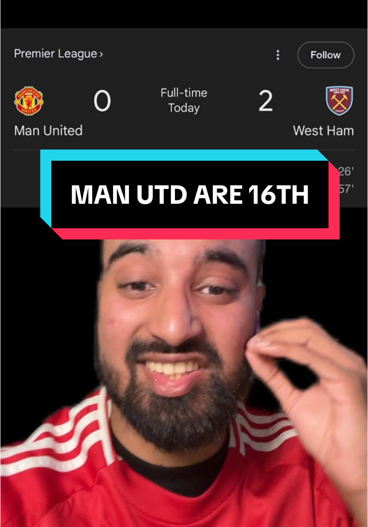 Manchester united 0-2 West Ham full time reaction highlights #manchesterunited #manutd #westham #nayeemutd #nayeem 