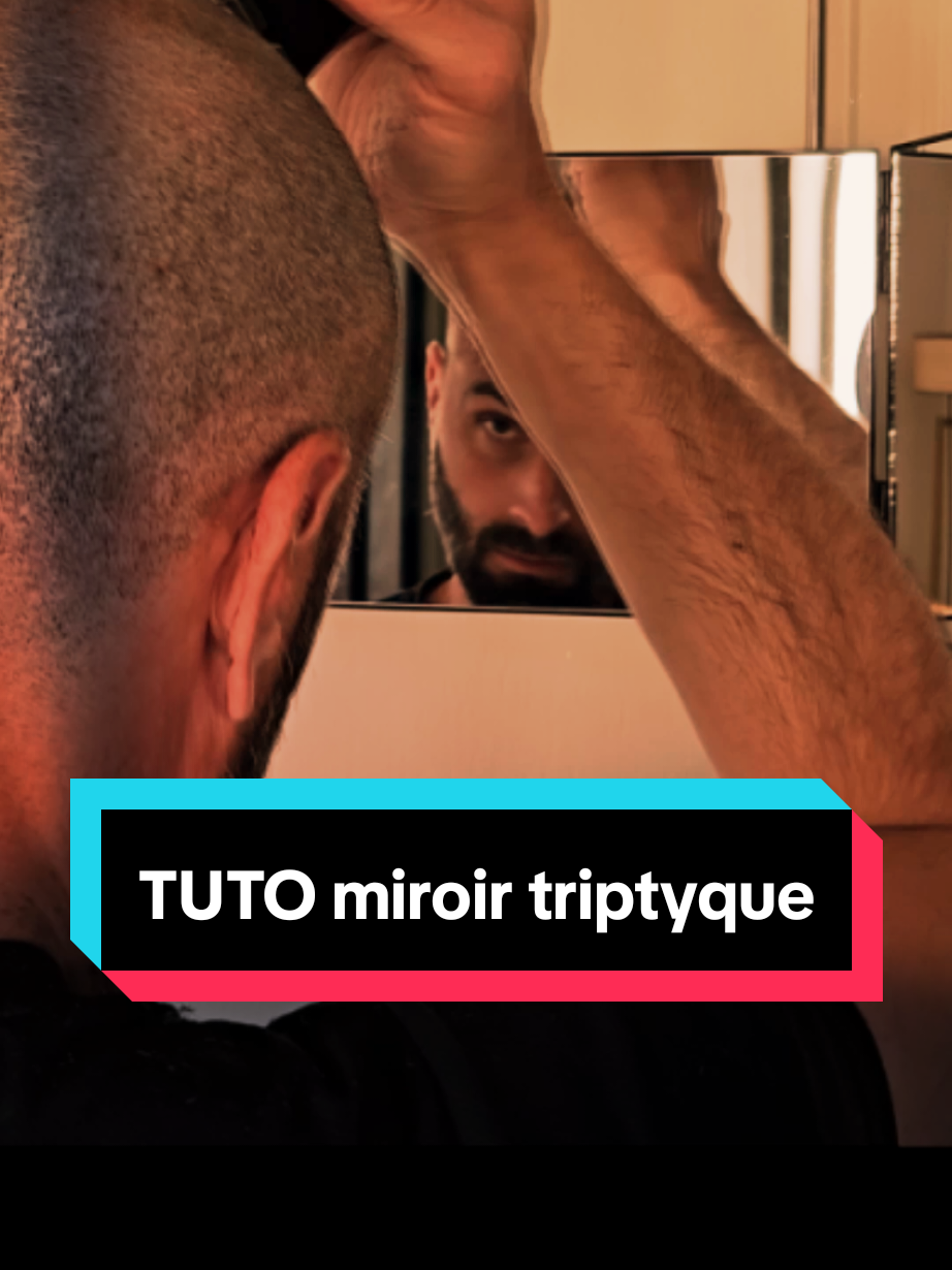 TUTO : Comment utiliser un miroir triptyque ?  #haircut #hairstyle #miroir #triptyque #winslegue 