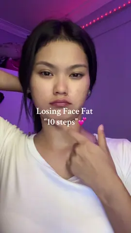 Losing Face Fat 10 steps 💕 (follow for more vds💭) #foryou #fyp #foryoupage #skincareroutine #facefatsolution #aboutface 