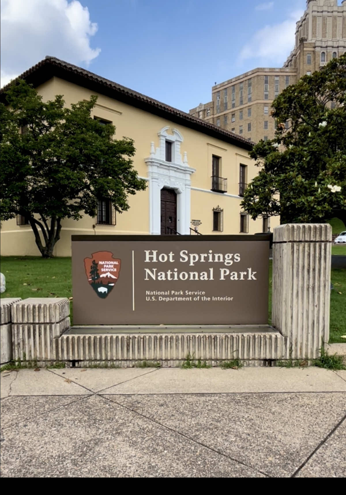 Hot Springs National Park ⛲️ - Bathhouse Row Emporium - Hot Springs, Arkansas  #hotspringsarkanas #bathhouserow #nationalpark #springwater 