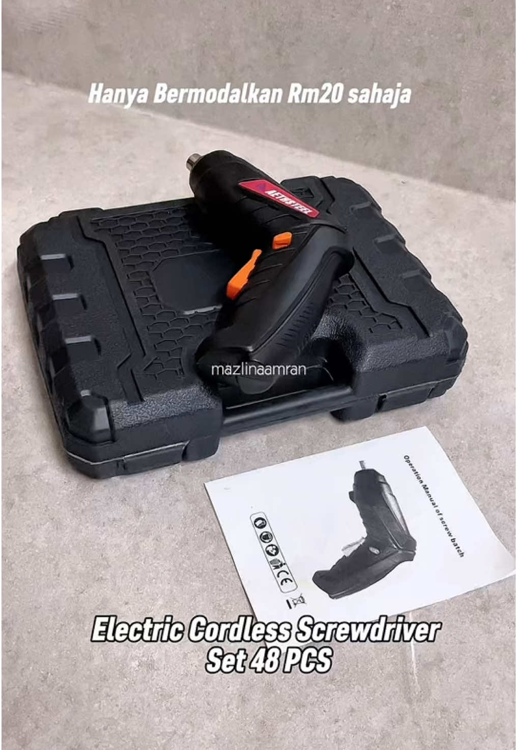 Lepas niii memasang rak ke apa senang kerja tak sakit tangan dahhhh 🤧 . Membantu sangatttt #electriccordlessdrill #electriccordlessscrewdriver #cordless #cordlessstool #screwdriver #screwdriverset #murah 