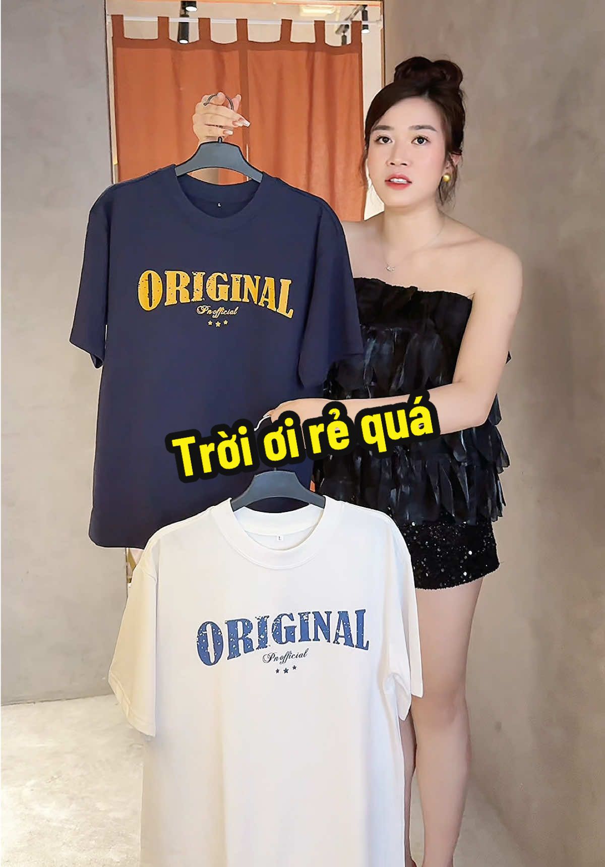 Áo phông cotton in chữ ORIGINAL basic nam nữ mặc #huongthatthuong21 #thoitrangnamnu #aophong #aophongnam #aophongnu #sonnetgroup 