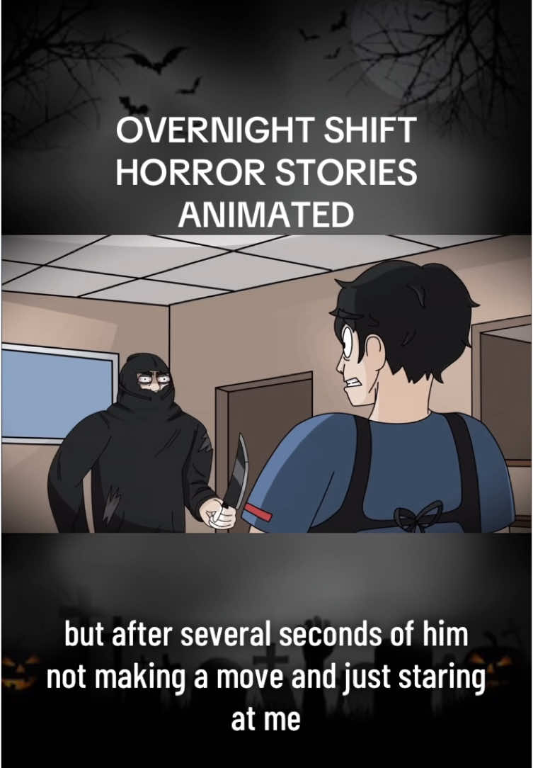 OVERNIGHT SHIFT HORROR STORIES ANIMATED #fyp #scarystorytime #mjvanimations #horroranimation #overnightshift #scary #creepy #foryou 