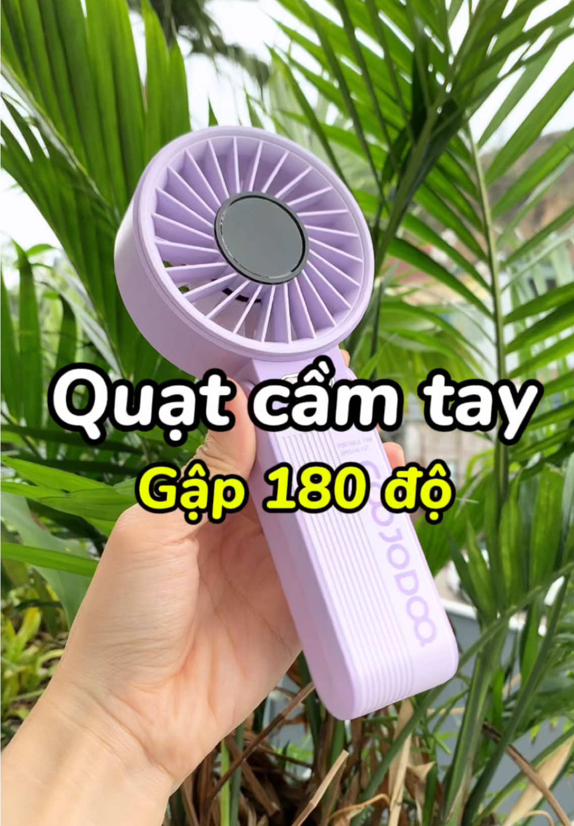 Quạt cầm tay Goojodoq, quạt mát, gập được 180 độ #quatcamtay #quatgoojodoq #goojodoq 