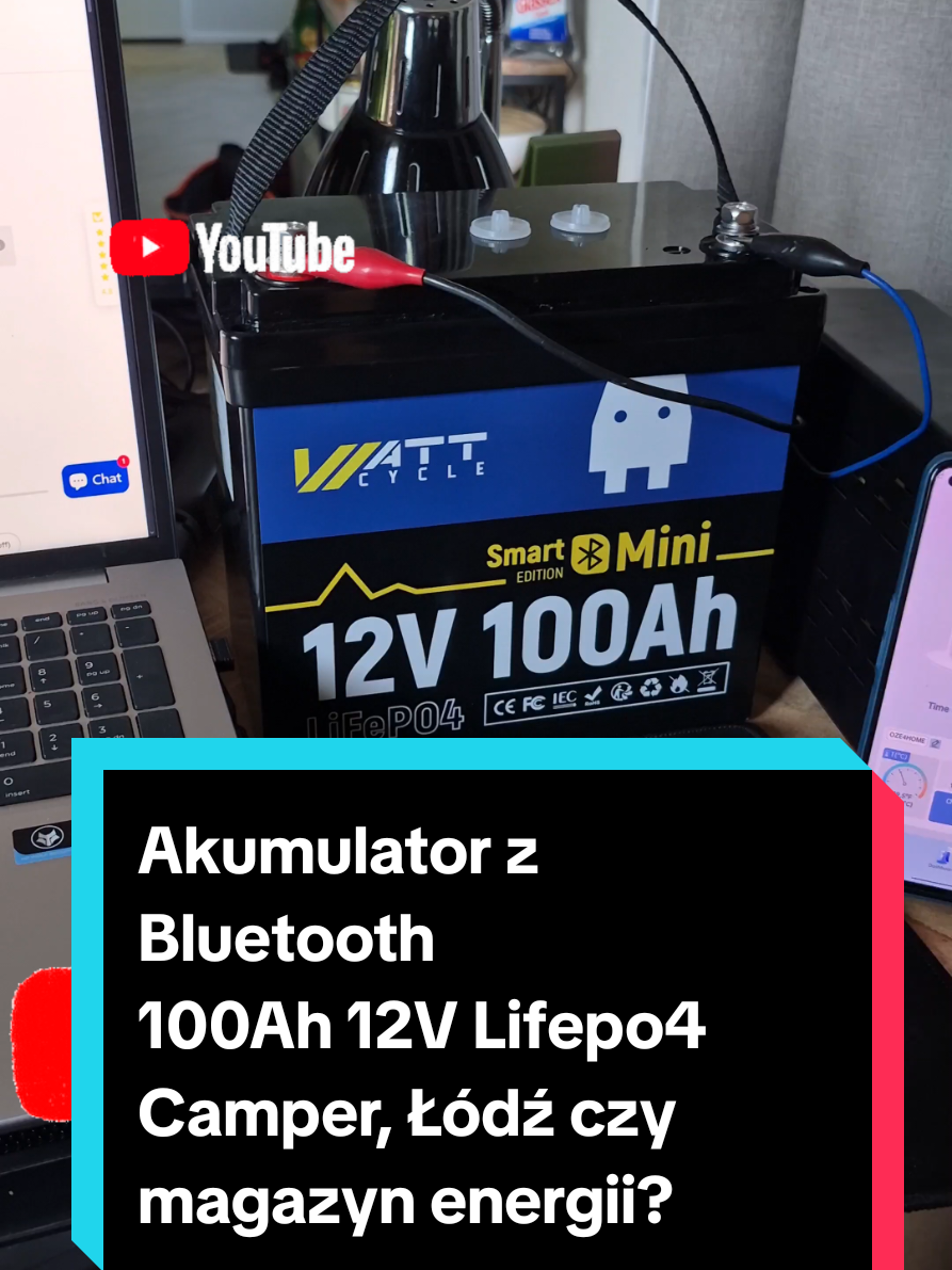 Akumulator WattCycle, test na YouTube https://youtu.be/KGfKOthiNXk?si=RLeh-BHvGimQSklQ strona producenta z kodem  https://is.gd/Z3dCH9 #wattcycle #lifepo4 #magazynenergii #battery #sunenergy #freeenergy #100Ah #12v #camper #both #powersuply #ups #goodbattery #app #bms 
