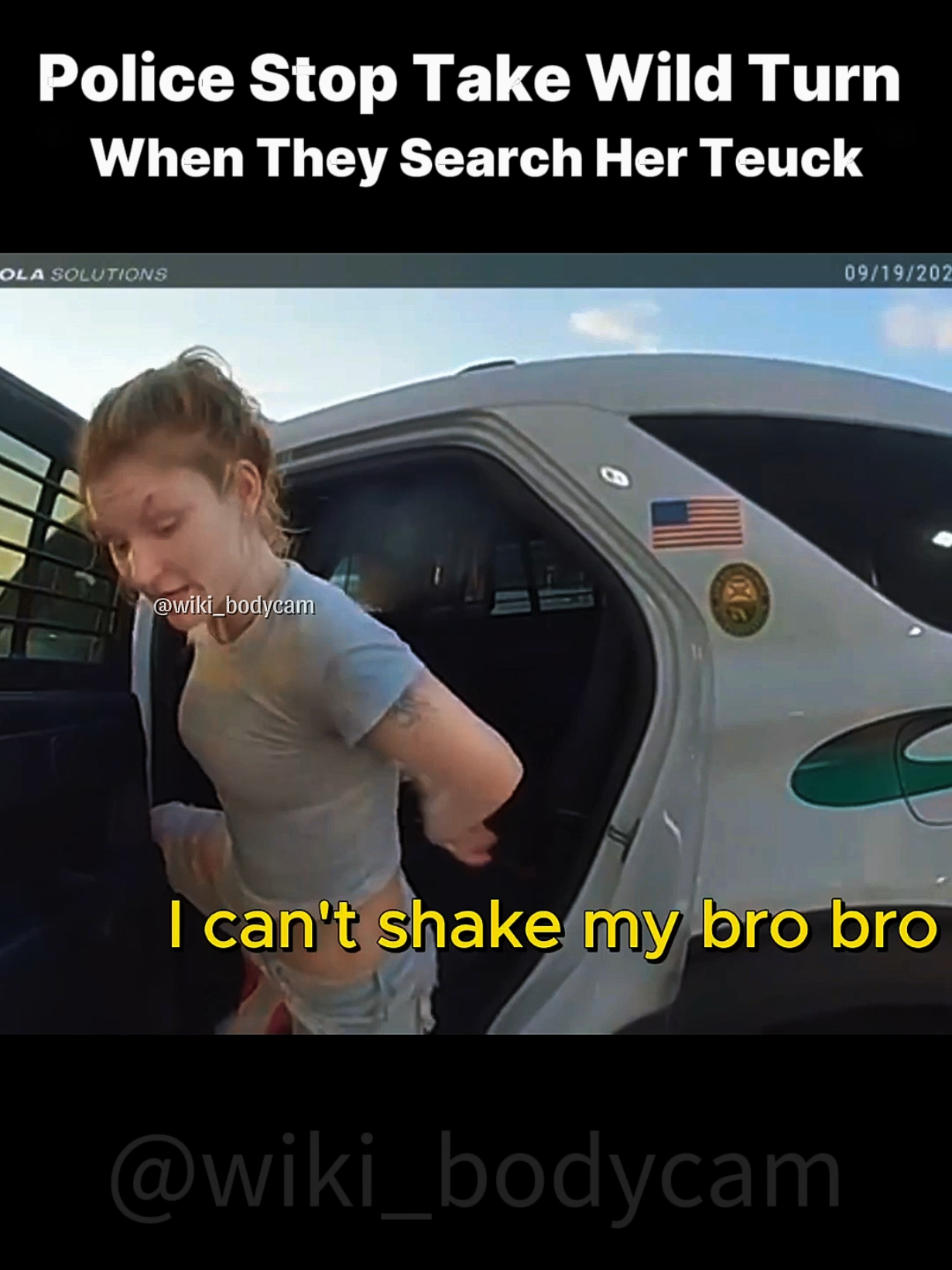 Police Stop take wild turn  when they search her truck 🚒 #police #cops #copsoftiktok #bodycam #arrested 
