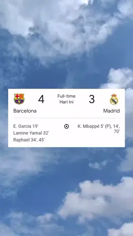 Kembali Real madrid menelan kekalahan atas barcelona di musim ini, real madrid tidak mampu mengalahkan barca 1 kalipun dalam musim ini, tumbang di kandang barca dengan skor 3 - 4 barca kini nyaman di puncak klasmen laliga spanyol. #laliga #ElClasico #viscabarca🔴🔵 #realmadrid #ligaspanyol #info_rimbamelintang #inforohil #rokanhilir #inforimbamelintang #riau #rimbamelintangsport #informasiterbaru #info_rimbamelintangsport#rohil #rimbamelintang