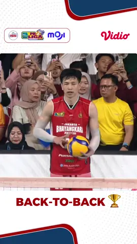 𝐑𝐄𝐌𝐎𝐍𝐓𝐀𝐃𝐀!🏐 Tertinggal lebih dulu, Jakarta Bhayangkara Presisi menunjukkan mental juara sejati. 🥇👏 Selamat Bhayangkara Presisi back-to-back champions! 🏆🏆🔥