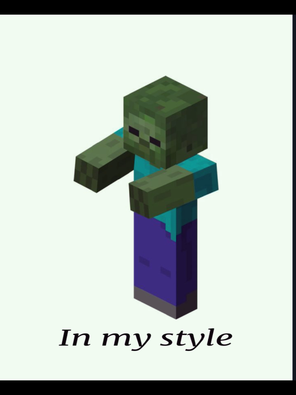 Zombie Minecraft! #hakori_fox #animation #minecraftmemes #Minecraft  #fyp #fypシ #artstyle #art #minecraftzombie #zombie #minecraftmemes 