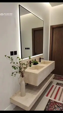 🌟 مغاسل رخام ترفنتينو بتصميم فاخر من تنفيذنا! 🌟 تألّق بأحدث تصاميم المغاسل المصنوعة من رخام ترفنتينو الطبيعي، بتفاصيل تجمع بين الجمال والفخامة. ✔️ مغسلة رخامية مميزة مع مراية كبيرة تضفي عمقاً واتساعاً. ✔️ أحواض من الرخام بتصميم راقٍ وعصري. ✔️ رف سفلي أطول من المغسلة لزيادة المساحة العملية. ✔️ جودة عالية من رخام ترفنتينو الطبيعي. ✨ السلطان - لتفصيل مغاسل الرخام 💬 تواصل معنا للحصول على تصميمك الخاص! #رخام_ترفنتينو #مغاسل_رخام #تصميم_مغاسل #السلطان #ديكور_رخام #رخام_طبيعي 