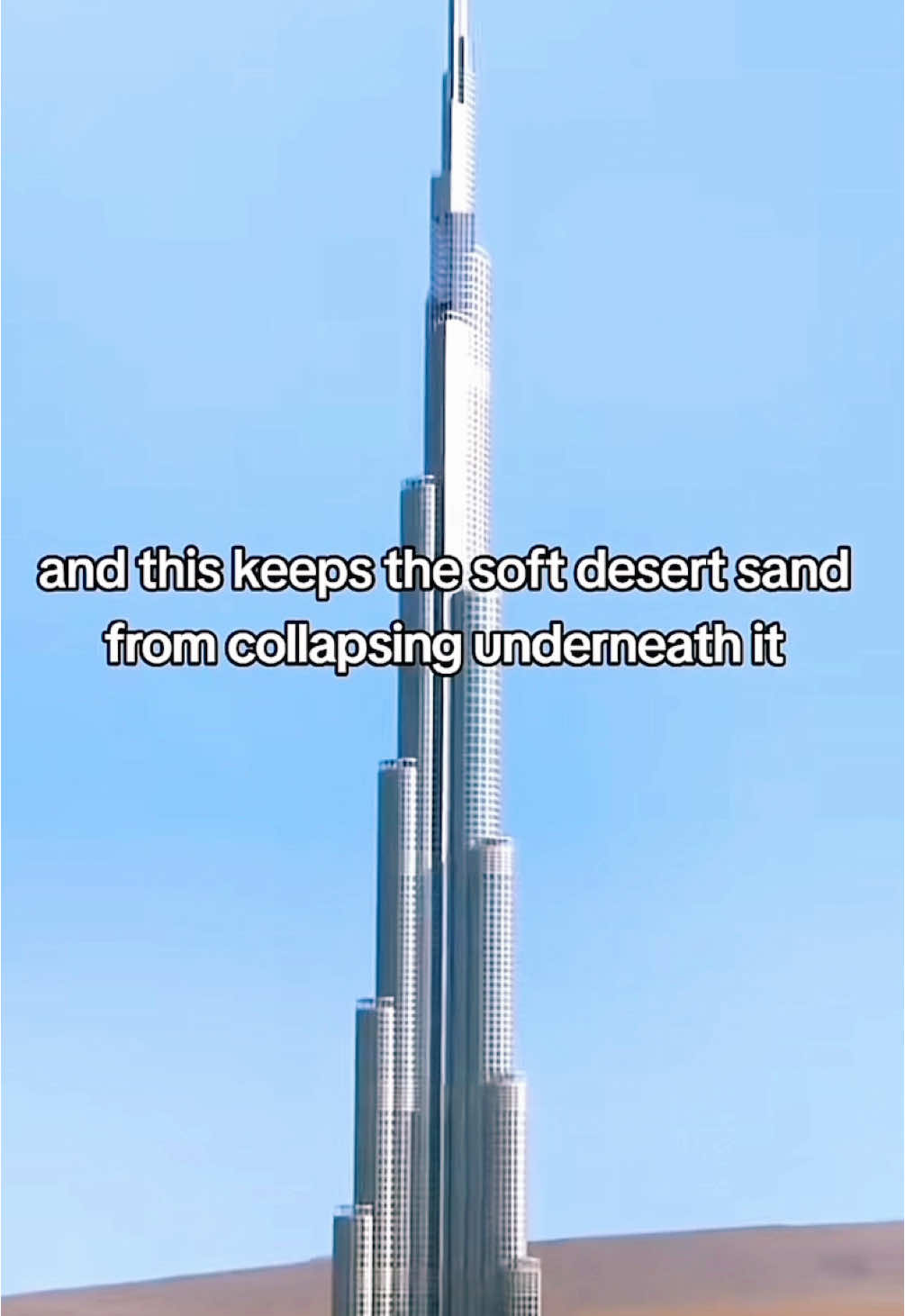 Why The Burj Khalifa Doesn_t Sink🧐#fyppp #LearnOnTikTok #foryoupag #funfacts #tiktoktainment #foryo #viralvideos #viralditiktok🔥 #burjkhalifa 
