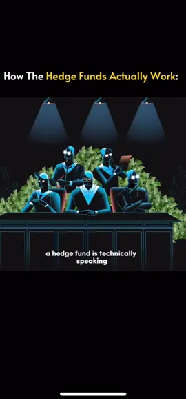 Hedge Fund Is Not A Fund, Know Why.. Most investors follow the market. Hedge funds strategize around it. They don't just buy and hold-they hedge risk, leverage capital, and chase alpha (returns beyond the average). cause they don't operate in the public market.  What makes hedge funds different?  Use of complex strategies: short selling, derivatives, arbitrage. Access to high-net-worth investors only. #investing #invest #wealth #foryoupage❤️❤️ #money #moneymotivation #EduTok #education 