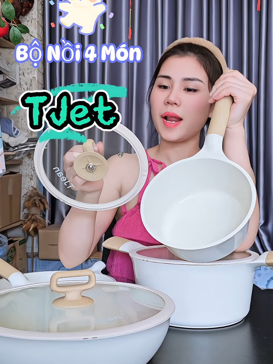 Bộ Nồi Chống Dính TJean #huyenxumi3 #review #viral #viralvideo #xuhuong #xuhuongtiktok #foryou #fyp #fpyシ #xh #giadungtienloi #giadungthongminh #giadungtienich #giadung #giadinh