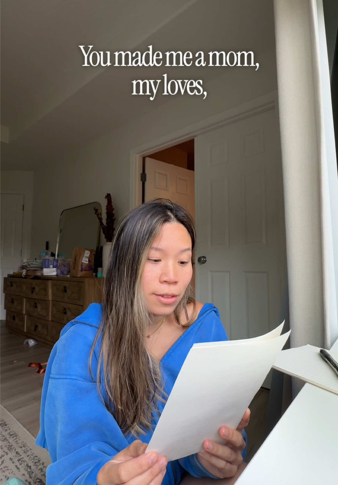 To every mom, I hope you hear this all the way through. They made us mom, WE made us a MOTHER. Proud of us! Happy Mother’s Day to all and sending love to my Mama’s in waiting, that have lost children, that have lost their mother, who don't know their mothers, who are single, who are adopted or fostered children, who are suffering from illness, and those who do it ALL for their children.  #mothersday #momsover30 #motherhoodunplugged #motherhoodunfiltered #postpartumjourney #momtok #momlife #firsttimemom #momof2 #momtips #fyp #relatable 