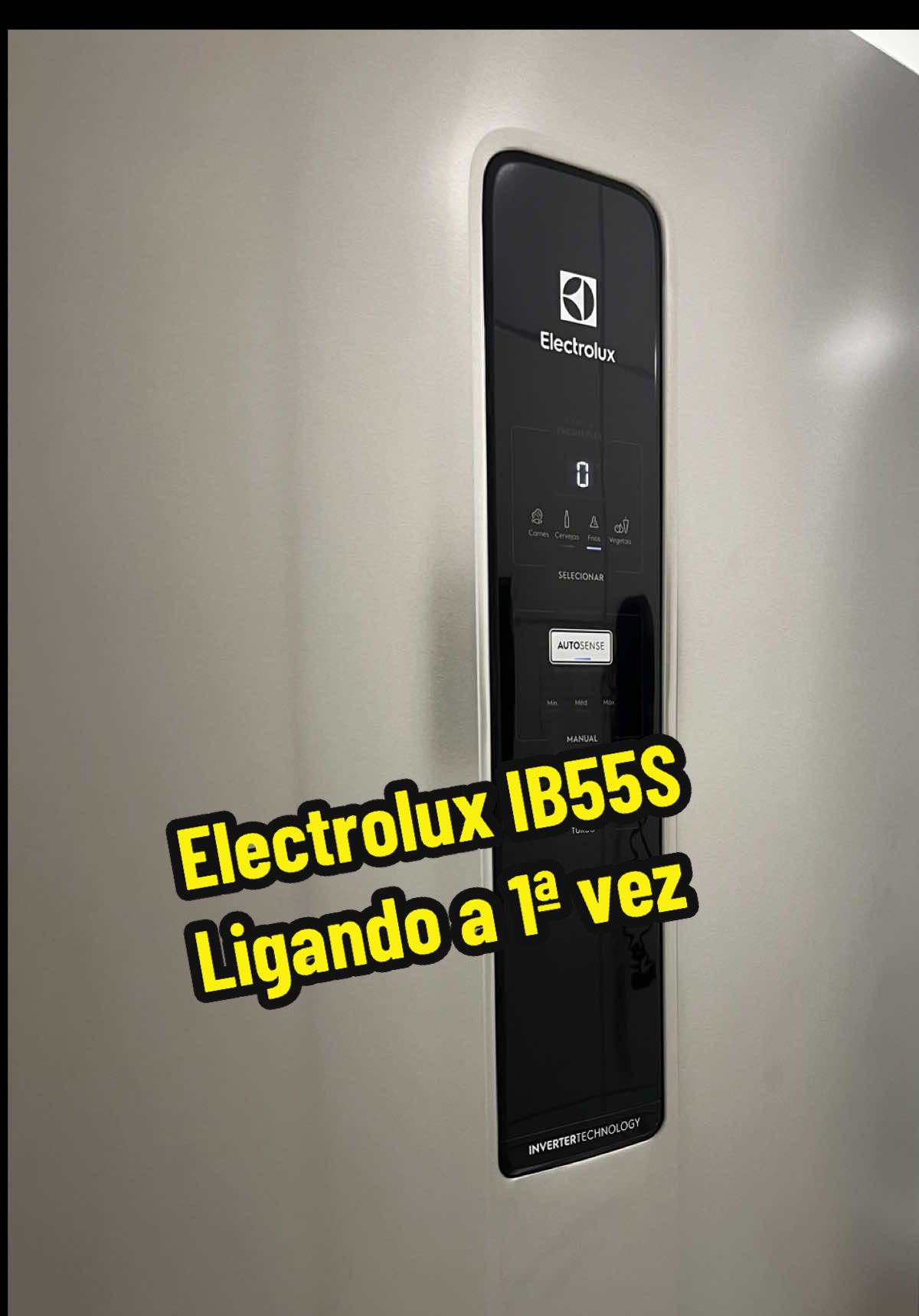 Ligando nossa geladeira nova! Electrolux IB55S  #enxovaldecasanova #geladeiraelectrolux #ib55s 