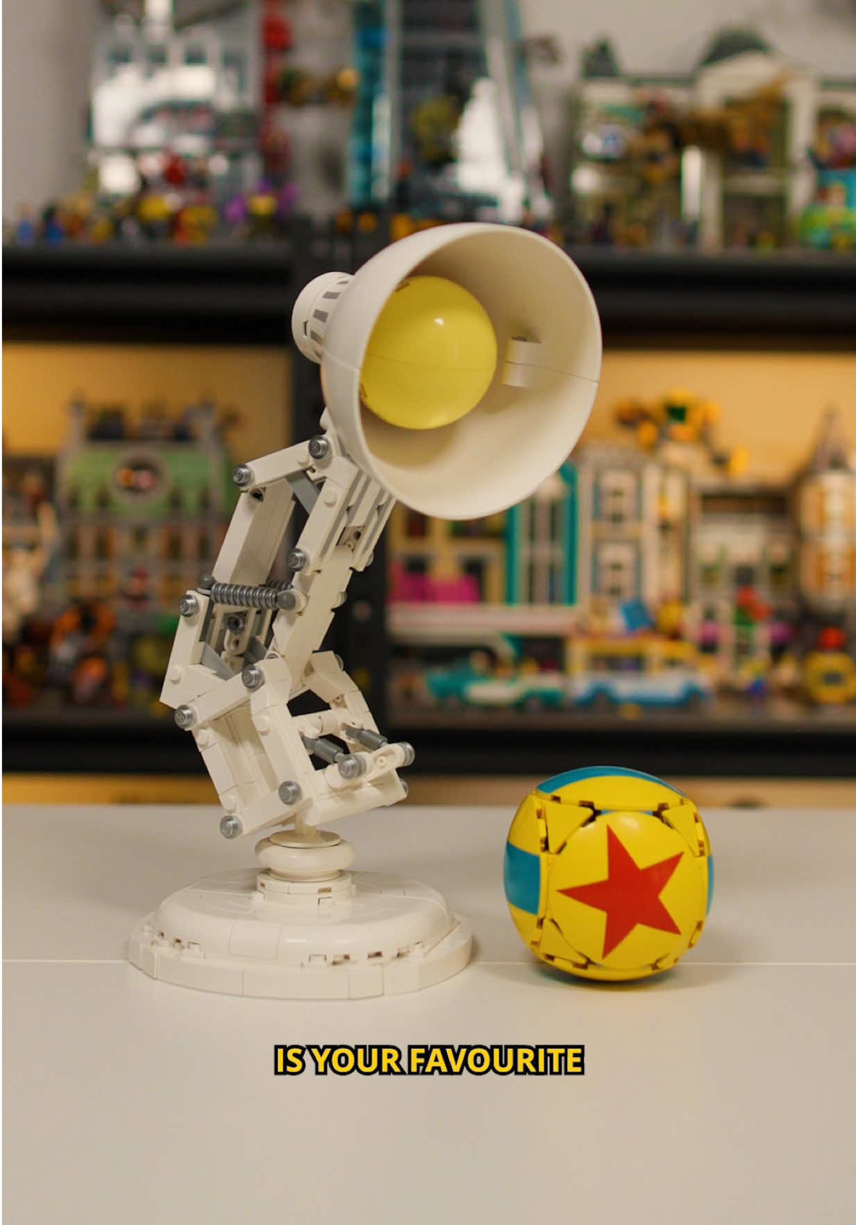 The LEGO Luxo Jr Lamp is absolutely ICONIC and jam packed with Pixar movie references 🤯🎬✨ #gifted by @LEGO #lego #pixar #legos #afol #newlego #legoideas #21357 #legocommunity